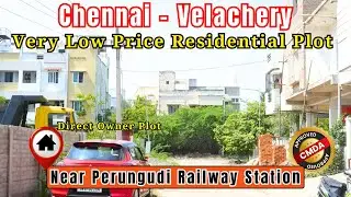 Chennai Velachery Low Price Plot For Sale | Near Railway Station | No Brokerage | CMDA #velachery
