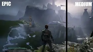 Star Wars Jedi: Fallen Order MEDIUM VS EPIC SETTINGS COMPARISON | RTX 2070 SUPER OC | i7 9700K