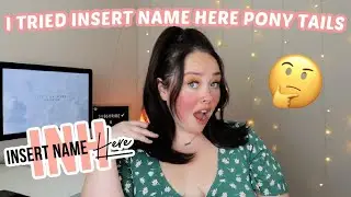 I TRIED THE 'INSERT NAME HERE (INH HAIR) PONYTAIL SO YOU DON'T HAVE TO | REVIEW
