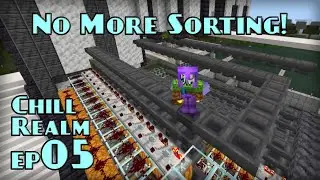 Item Sorters & Base Tours | OmLedu's Chillcraft S1 EP05 | Let's Play Minecraft Bedrock