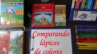 Comparativa lápices de colores: Staedtler ergosoft, Alpino, Faber castell y Mondeluz acuarelables