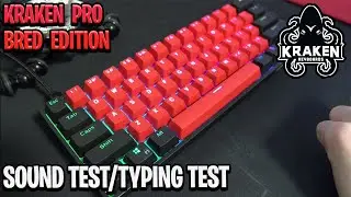 Kraken Pro (BRED Edition) - Sound Test/Typing Test (Yellow Switches)