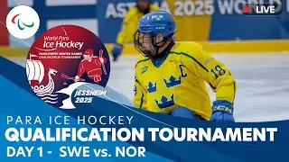 Para Ice Hockey | Sweden vs Norway | Day 1 | Qualification Tournament | Jessheim 2025