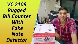 VC 2108 Rugged Bill Counter 💪 with Fake Note Detector | Heavy-Duty Cash Counting Machine by AKS