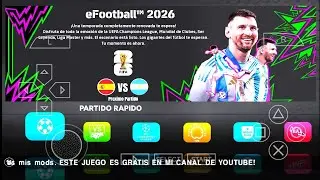 Efootball PES BENDEZU 2026 V1 UPDATE [NEW FACES & KITS LASTED TRANSFERS 26/27 ISO PSP 4K DOWNLOAD