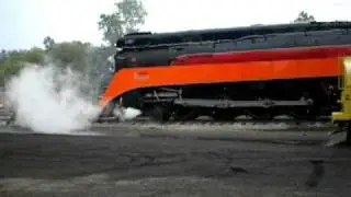 4449 at Owosso Steam fest 2009 moving to turntable
