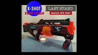 X-Shot &ldquo;FAZE CLAN&ldquo; Last Stand - Quick FPS Test!  #shorts #nerf #xshot #blasters #fpstest