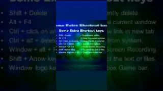 Extra Shortcut Keys You NEED to Know! 💻 | Part-2 #shorts