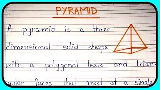 What is pyramid | Definition of pyramid | Properties of pyramid | Formula of pyramid | pyramid types