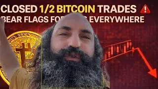 CLOSED 1/2 BITCOIN TRADES, BEAR FLAGS FORMING EVERYWHERE (HOW TO SPOT THEM) 🚨
