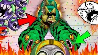 HUGE REVERSE CANNONSPLIT + 3X POPSPLIT!! AGARIO MASTER GAMEPLAY (Agar.io)