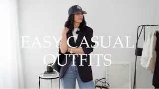 EASY CASUAL OUTFITS. Capsule wardrobe. Shop your Closet.