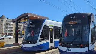 ETS LRT Bombardier Cars #2015 #2019 (Valley Line) Southbound