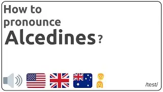 How to pronounce Alcedines in english?