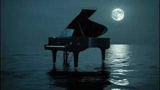 1 Hour Calm Piano & Ambient Music Under Moonlight for Sleep and Relaxation