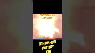 #howto lithium-ion battery catch the fire#continuouschain reaction#lithium #cell #battery#explosion