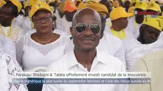 PARAKOU : C&eacute;r&eacute;monie d'investiture du duo candidat de la mouvance Wadagni-Talata 