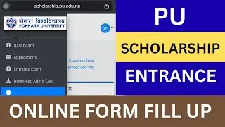 PU Scholarship Entrance 2082 Online Application |Pokhara University Scholarship Entrance Online Form