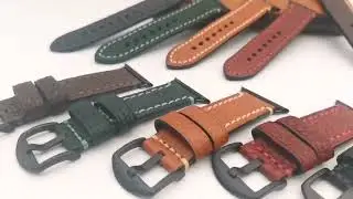20mm Leather Watch Strap for Samsung Galaxy Watch Active 2 40mm 44mm Bracelet Band