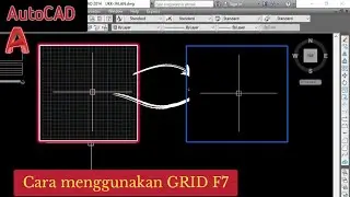 Cara menghilangkan garis bantu atau GRID F7 - Autocad tutorial