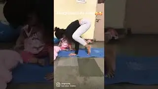 My yoga partner 😇😍 #shorts #eva #momlife #yogamom