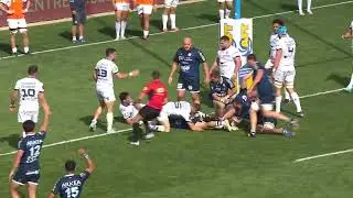 TOP 14 - Essai de Maxime MACHENAUD (AB) - Aviron Bayonnais - Montpellier HR - Saison 2022-2023