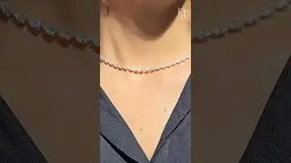 Pear Diamond Tennis Necklace | Earthly Lab Grown Diamond Jewellery | INDIA
