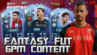 FIFA 22 LIVE FANTASY FUT PROMO! FANTASY FUT PACK OPENING & 6PM CONTENT LIVE! FIFA 22 ULTIMATE TEAM!