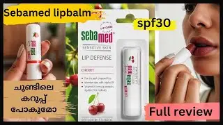 Sebamed Cherry Lip Balm SPF 30 Review | Best Lip Balm for Dry & Dark Lips/malayalam