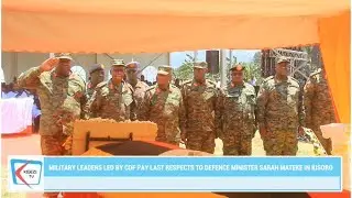A Final Salute: CDF and Top Military Brass Bid Farewell to Fallen Defence Minister Sarah Mateke.