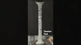 Tension Test of Metal #hydraulicpress #testing #experiment #science #metallurgy #materials
