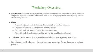 The Adult Educator - Virtual Education