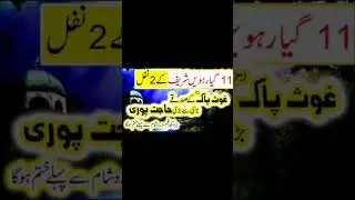 11 shareef Hazrat ghous pak #islamicvideo #peerajmalrazaqadri #islamicvideo #islamic #viralvideo