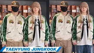 BTS Jungkook And Taehyung Together Wearing Same Outfit By J-Hope 