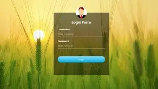 Transparent Login Form with HTML and CSS | HTML CSS Form