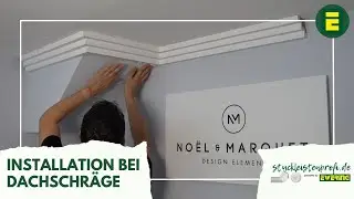 Deckenleisten an einer Dachschr&auml;ge installieren | Montagevideo