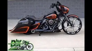 Rotation Spinning Titan DarkSide Custom Motorcycle Wheel