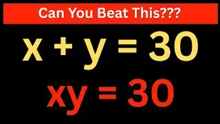Weird System Of Equations - Can You Beat The Math Olympiad? | Beta Trick..