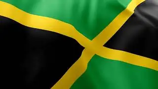 JAMAICA - Waving Flag Loop 4K