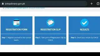 Pakistan Navy Online Registration Form 2022 | How to apply online in pak navy jobs | Join pak navy |