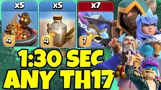 TH17 Furnace + Super Yeti + Revive Spell Attack Strategy | TH17 Attack Strategies (Clash of Clans)