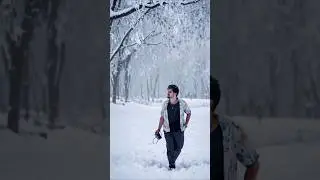 How to make a snowfall video | How to add snowfall to a normal video | Edits app Restyle Option ✅