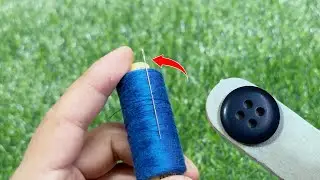 12 simple way to threat a needle. sam home's diy projects