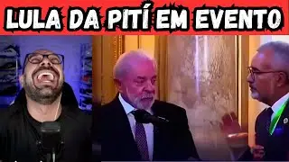 Lula da pití em evento e culpa a fome.