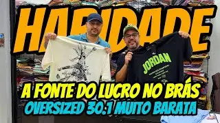 FORNECEDOR COMPLETO NO BRÁS: LANÇAMENTO OVERSIZED NA MALHA 30.1 PARA REVENDER!