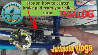 Disc brake calliper adjustment tips/Keep your bike clean...[filipino]