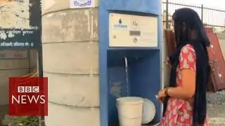 Water ATMs bring clean water to Delhi - BBC News