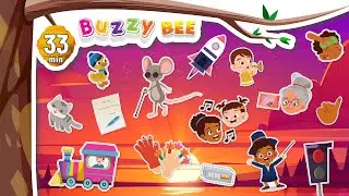 30 MINUTES NURSERY RHYMES  WITH BUZZYBEE! | NURSERY RHYMES COMPILATION