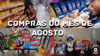 compras do mês de agosto no supermercado Uberaba/deu tudo muito caro/mostrei os preços.