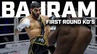 He wastes NO TIME 🚫 ⏰  Bahram Rajabzadeh's first round finishes in GLORY